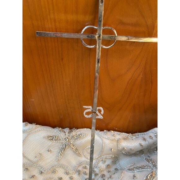 Cake Topper 25th Anniversary Cross Interlocking Rings Christian Religious Décor - Picture 10 of 16
